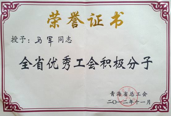 省物產(chǎn)集團工會優(yōu)秀個人、模范集體榮獲省總工會表彰
